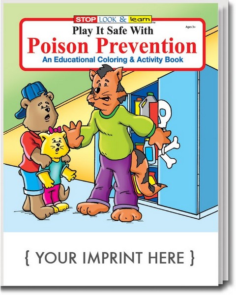 CS0280 Play it Safe with Poison Prevention Coloring and Activity BOOK 